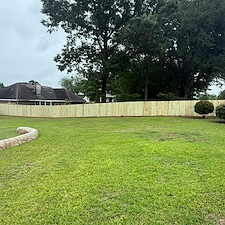 370-Plus-ft-Wood-Privacy-Fence-Installation-with-Double-Drive-Gate-in-Gulfport-MS 2